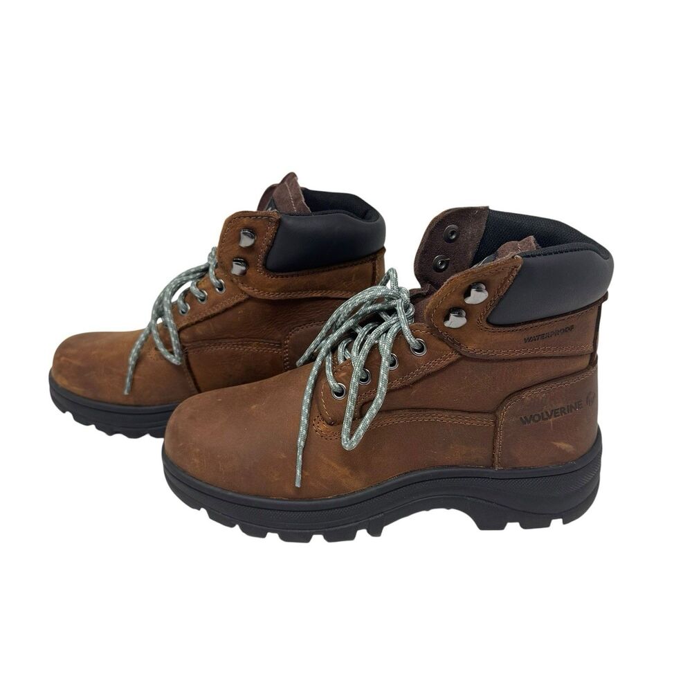 Wolverine Women's Carlsbad Waterproof Leather Boots New In Box Size 8.5 WIDE - Picture 5 of 8